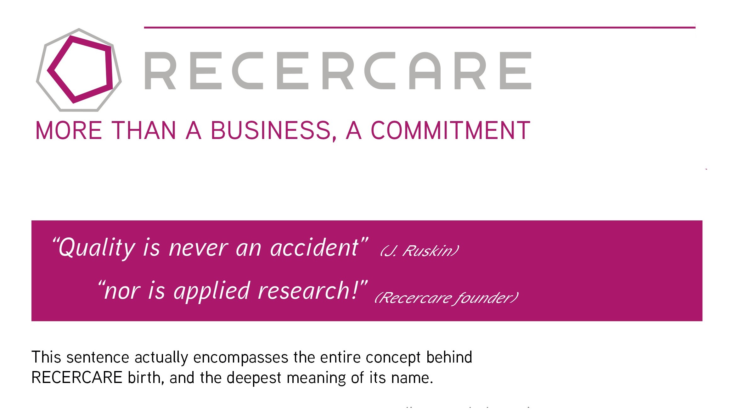 COMPANY PROFILE RECERCARE